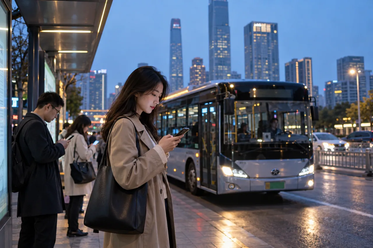 城市公共信息场景（AI示意配图，非事件现场）